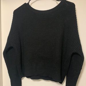 Black cropped sweater
